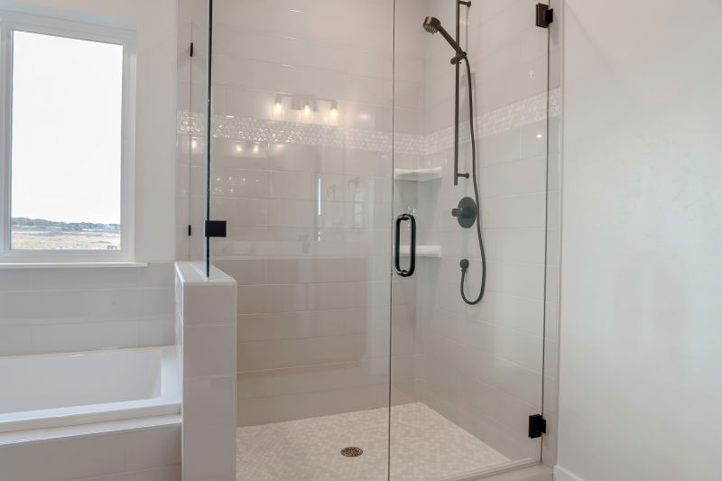 Completed Shower with Glass Doors